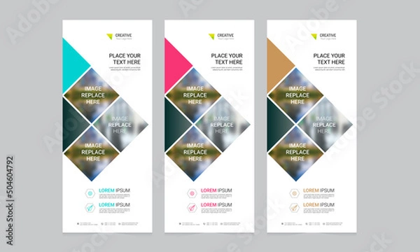 Obraz Roll up banner vector template