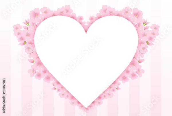 Fototapeta 桜メッセージカード