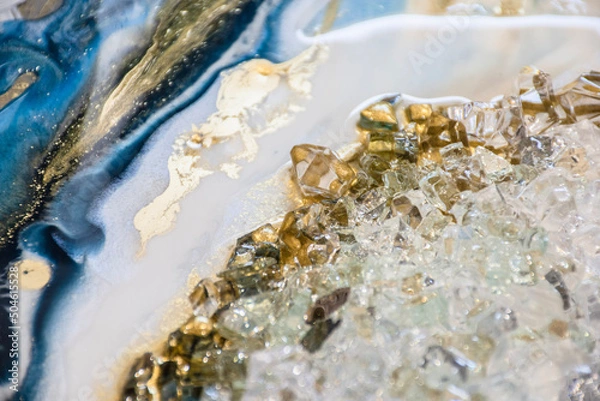 Obraz Abstract agate orignal resin art