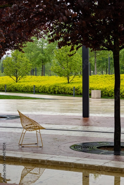 Fototapeta bench in the park