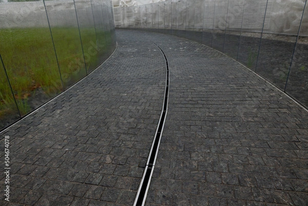 Fototapeta road in the park