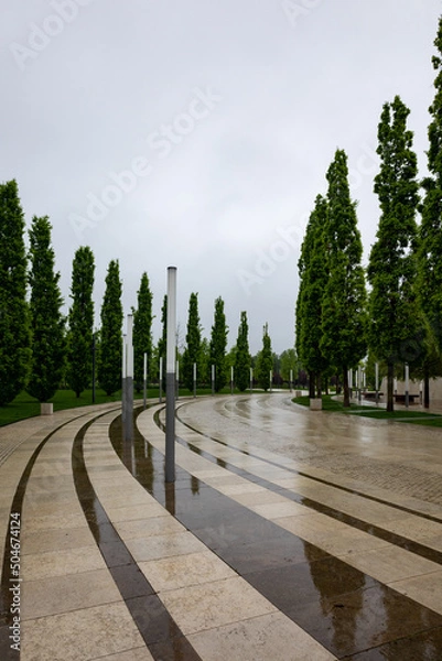 Obraz park in the city