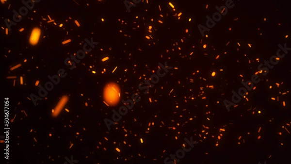 Obraz 火の粉、火花の背景