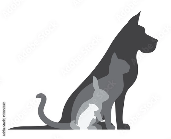 Obraz Animal Silhouettes Composition