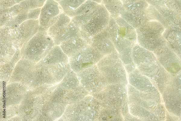 Obraz 浅い海の波紋