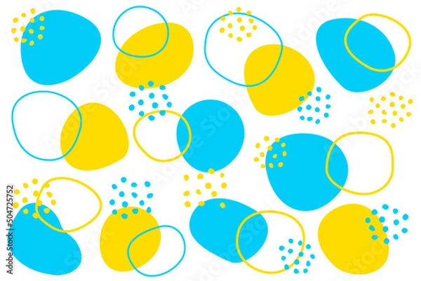 Fototapeta 手書き風な丸のイラスト素材