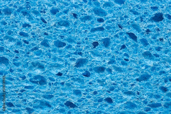 Obraz Blue sponge detail texture.  Horizontal background.