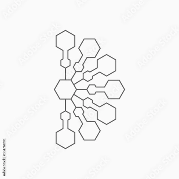 Obraz mind map icon, infographic vector