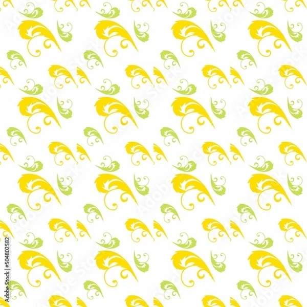 Fototapeta Colorful ceramic pattern seamless , cute background design style