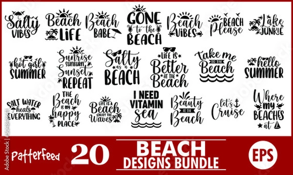 Fototapeta Beach Summer Designs Bundle