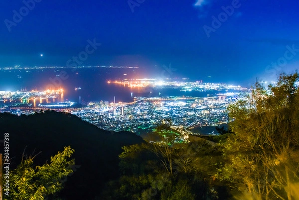 Fototapeta 神戸　夜景　日本三大夜景