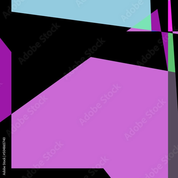 Obraz Geometric abstraction generative art background art illustration