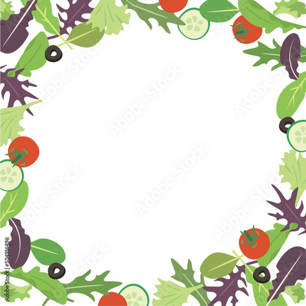 Fototapeta サラダフレーム