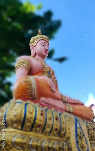 Obraz golden buddha statue