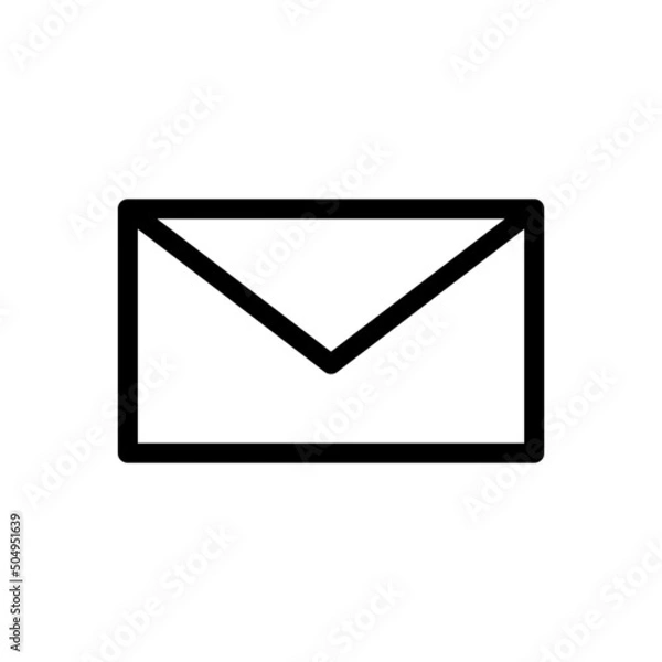 Fototapeta Mail Icon Design Vector Illustrator (Editable Stroke)