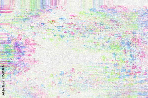 Fototapeta Abstract Decorative Glitch Texture Background