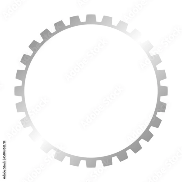Fototapeta Silver gear frame