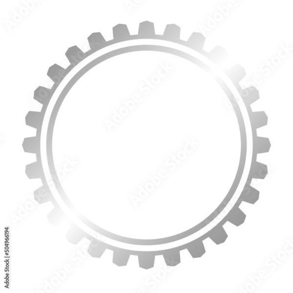 Fototapeta Silver gear frame
