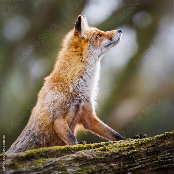 Obraz red fox portrait