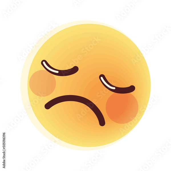 Obraz sad emoji icon