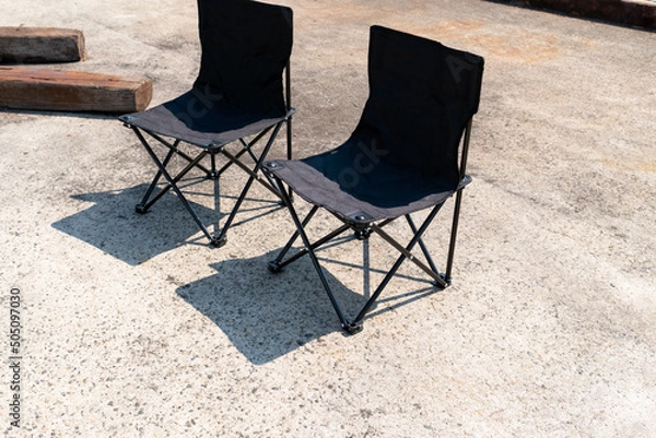Obraz アウトドアチェア 折りたたみ。