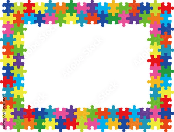 Fototapeta パズルのフレーム
