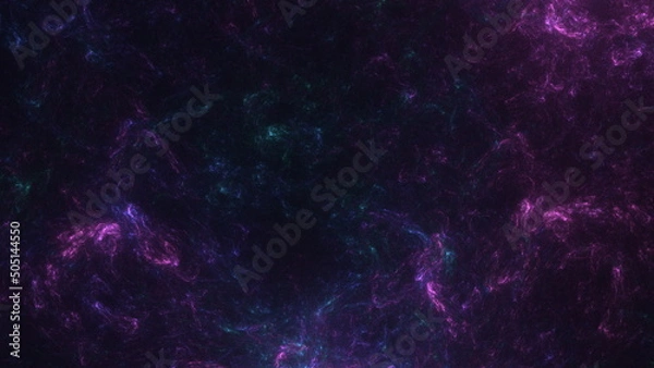 Fototapeta Cosmic background of stars and galaxies. A dark infinite universe with shining stars and constellations. Stellar space. Stardust nebulae. 3d render