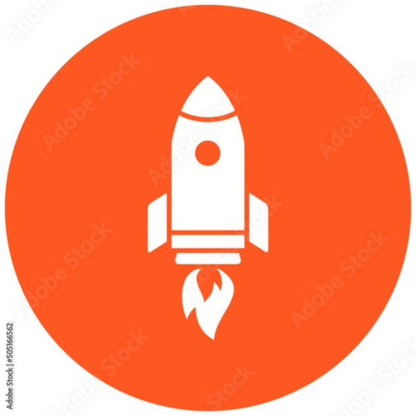 Fototapeta Rocketship Icon Design