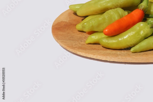 Obraz Fresh chili peppers background