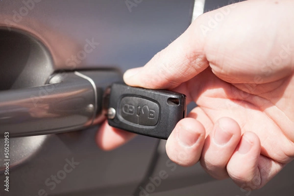 Fototapeta Auto aufschließen