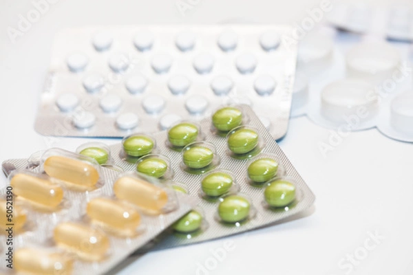 Obraz Tabletten und Pillenmischung