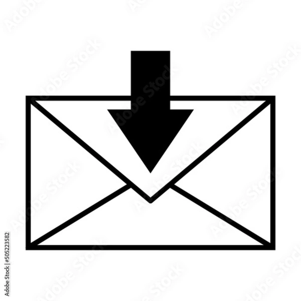 Obraz Send letter, Envelope, Message email, Vector icon