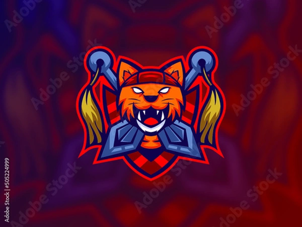 Fototapeta Modern and unique esport logo, perfect for your team or chaannel identity