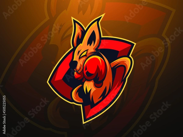 Fototapeta Modern and unique esport logo, perfect for your team or chaannel identity