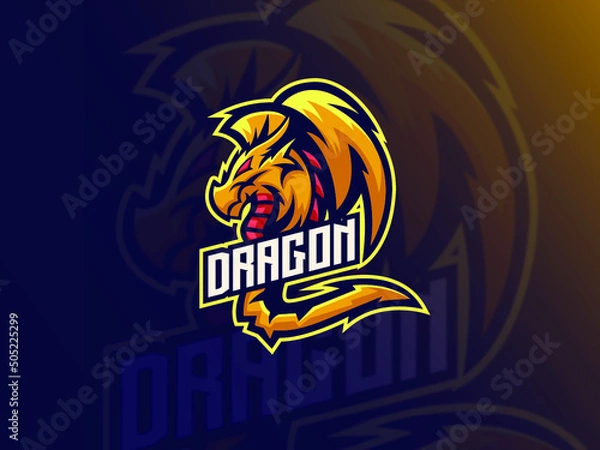 Fototapeta Modern and unique esport logo, perfect for your team or chaannel identity