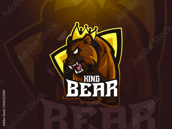 Fototapeta Modern and unique esport logo, perfect for your team or chaannel identity