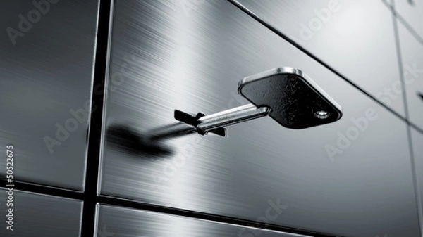 Fototapeta safety deposit boxes