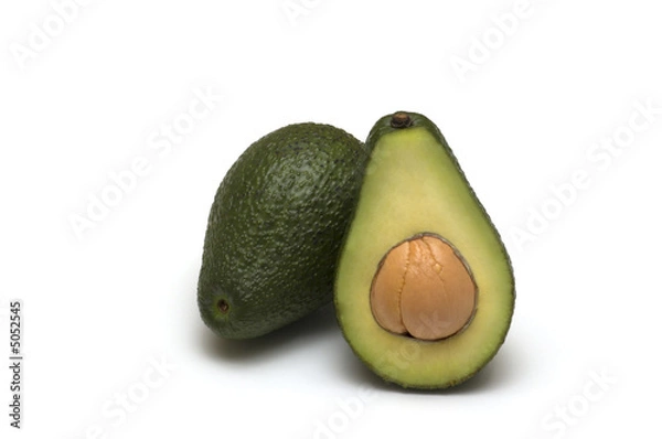 Fototapeta avocado on white background