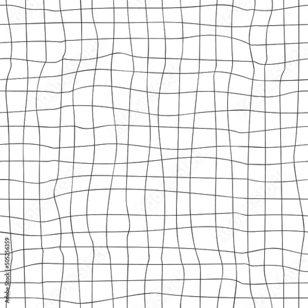 Fototapeta Seamless checkered pattern in black and white.