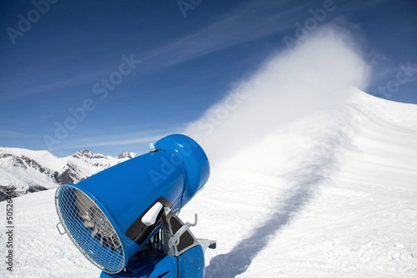 Fototapeta innevamento artificiale