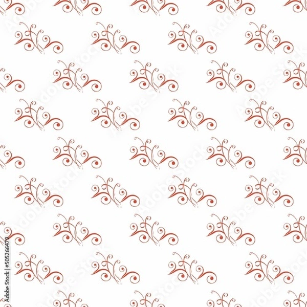 Fototapeta Colorful ceramic pattern seamless , cute background design style