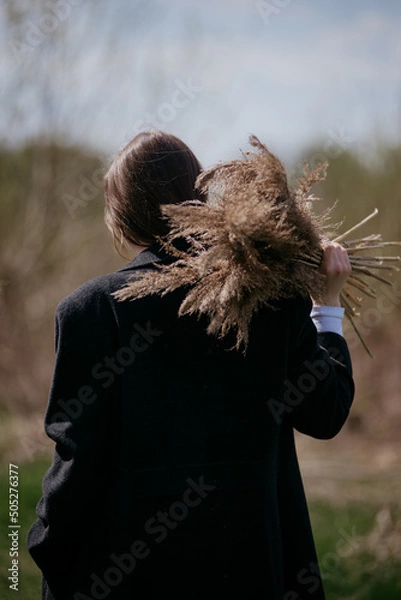 Obraz person with a cane