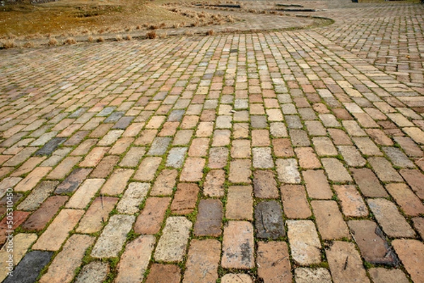 Obraz old stone street