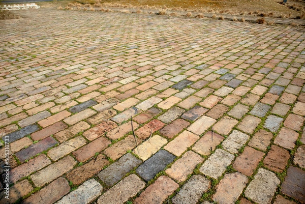 Obraz old stone street