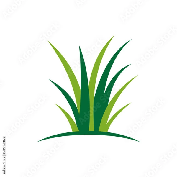 Fototapeta grass logo vector