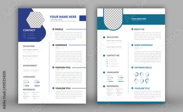 Obraz Gradient cv template