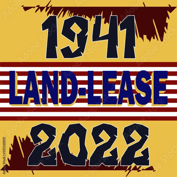 Fototapeta military support. Years of the introduction of Lend-Lease. 1941, 2022.