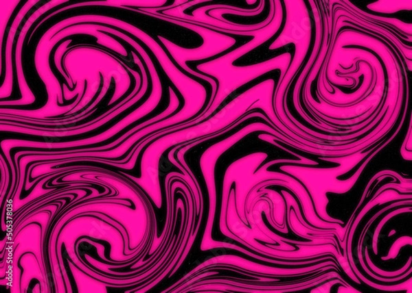 Fototapeta Abstract retro style groovy pink neon psychedelic background