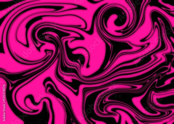 Fototapeta Abstract retro style groovy pink neon psychedelic background