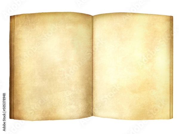 Fototapeta アンティークな見開きの本　イラスト素材